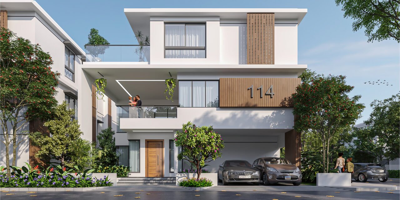 Commercial construction site by Hybrid Infra